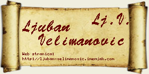 Ljuban Velimanović vizit kartica